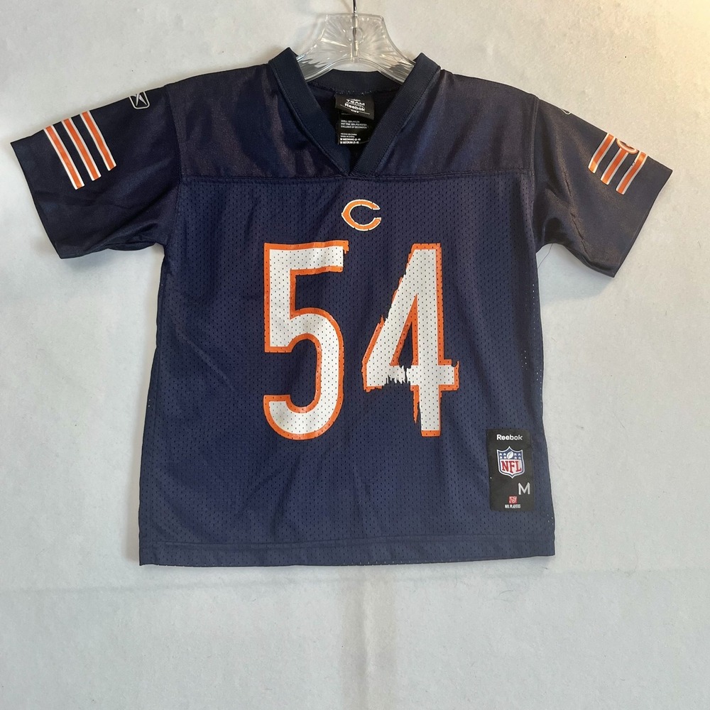 Reebok NFL Chicago Bears Youth M 5-6 Blue Brian Urlacher 54 Jersey